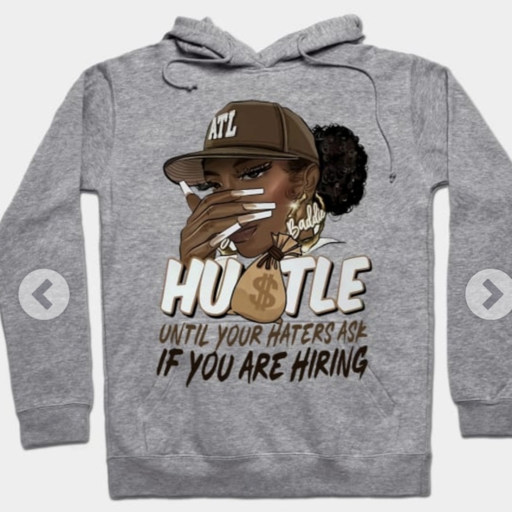 New gray hoodie with pockets.